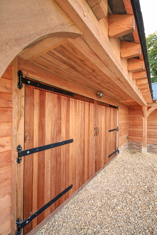 Close Up Image of Double Garage Doors